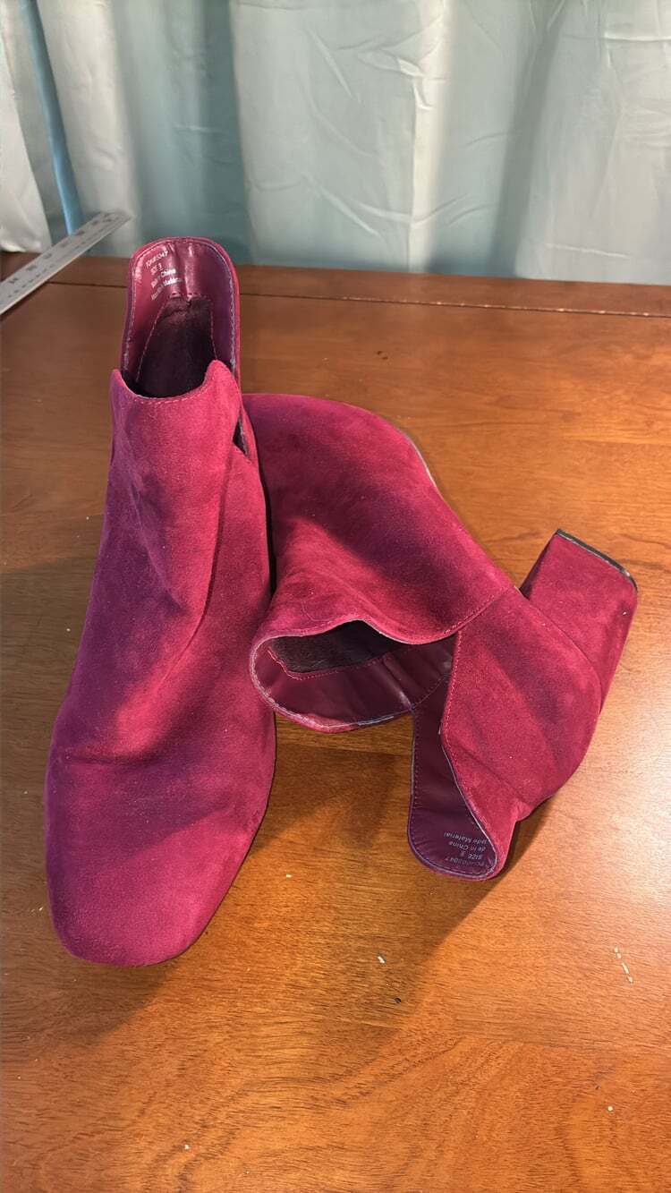 Journee Tru Comfort Size 9 Manmade Materials Slip On Block Heeled Boots